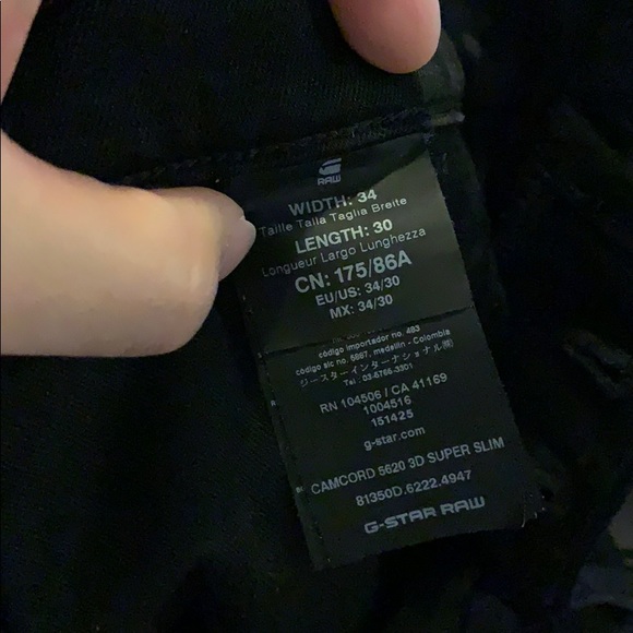 G-Star3D SuperSlim Jeans (Waxed/coated) 34x30 - Picture 3 of 4